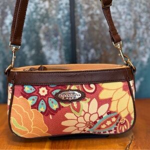 Spartina 449 Vintage 2009 Daufuskie Island Floral Linen Crossbody (EUC)